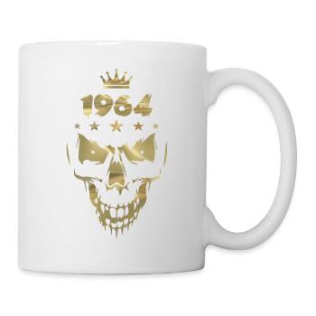 1964 Totenkopf Gold - Tasse - Weiß - Rechts