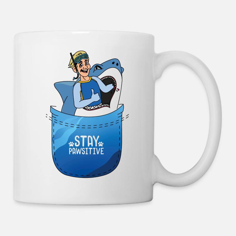 Hungry Shark - Tasse - Weiß