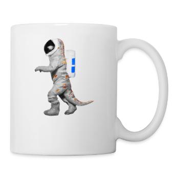 Dino Astronaut Tyrannosaurus Rex Gift Idea - Mug - white - Right