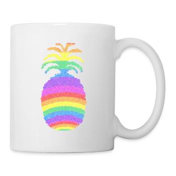 Rainbow Pineapple - Mug - white - Right