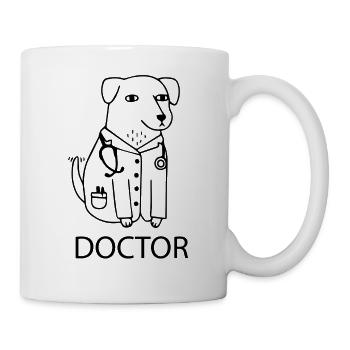 Hund Dog - Tasse - Weiß - Rechts