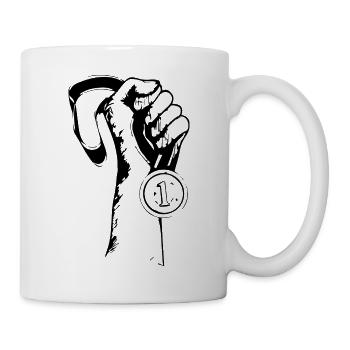 Fußball Football - Mug blanc - blanc - Droite