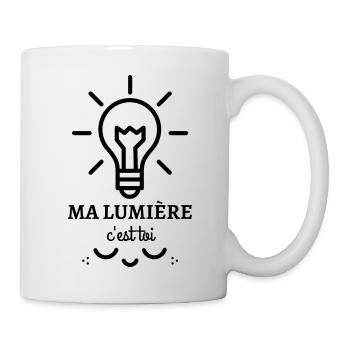 ma lumière c'est toi - Mug blanc - blanc - Droite