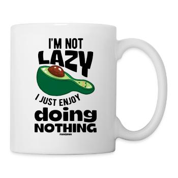 Je ne suis pas paresseux j’aime juste ne rien faire avocat - Mug blanc - blanc - Droite