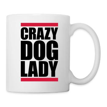 crazy dog lady quote - Mug - white - Right