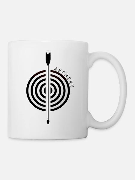 Bogenschießen - Tasse - Weiß