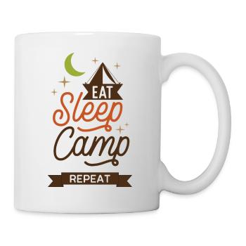 Eat Sleep Camp Repeat - Mug - white - Right