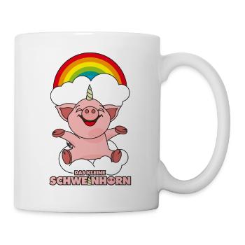 Das kleine Schweinhorn - Tasse - Weiß - Rechts