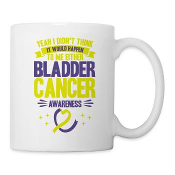 Combattant le cancer de la vessie Conscience du cancer de la vessie - Mug blanc - blanc - Droite