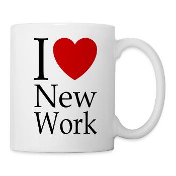 I Love New Work - Tasse - Weiß - Rechts