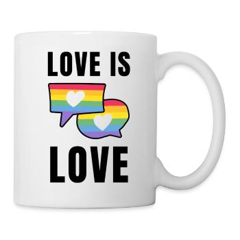 Love is love gay LGBT - Mug blanc - blanc - Droite