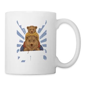 Father Papa Son Child Father's Day Gift - Mug - white - Right
