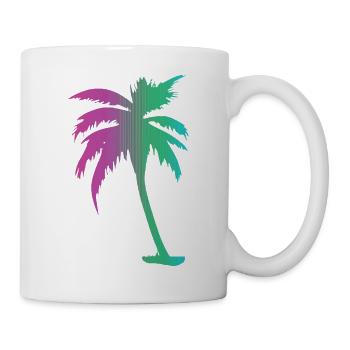 Tropical Beach Paradise Palm Rainbow 10 - Mug - white - Right