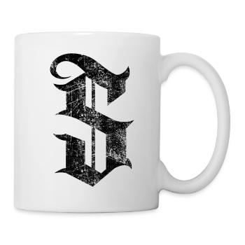 Tshirt alphabet initial S - Mug blanc - blanc - Droite