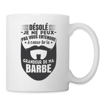 Barbe Homme Papa - Mug blanc - blanc - Droite
