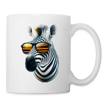 Zèbre - Mug blanc - blanc - Droite