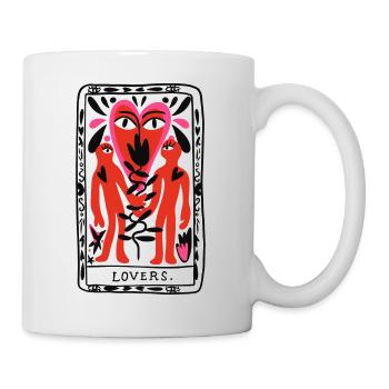 lovers card - Tasse - Weiß - Rechts