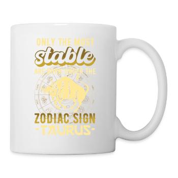 Sternzeichen Taurus Astrologie Geschenk - Tasse - Weiß - Rechts