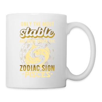 Sternzeichen Fische Astrologie Geschenk - Tasse - Weiß - Rechts