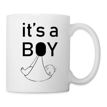 Grossesse Baby shower Babyshower Boy Girl - Mug blanc - blanc - Droite