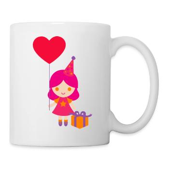 Schwangerschaft Babyparty Babyshower Boy Girl - Tasse - Weiß - Rechts