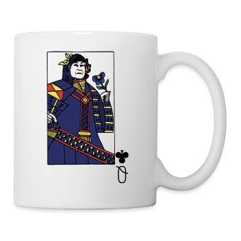 Köngin,spielkarte,karneval,queen elizabeth - Tasse - Weiß - Rechts