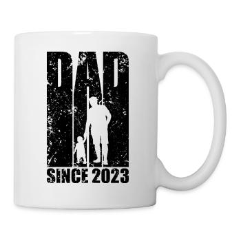 PAPA FÊTE DES PÈRES DEPUIS 2023 PAPA - Mug blanc - blanc - Droite