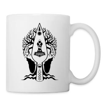Yggdrasil - Tasse - Weiß - Rechts
