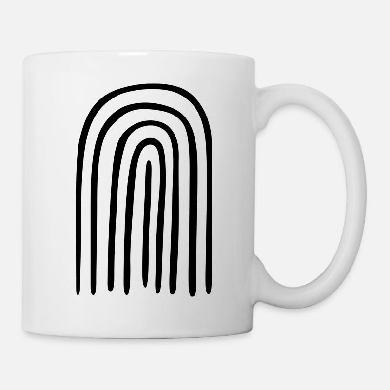 boho regenbogen - Tasse - Weiß