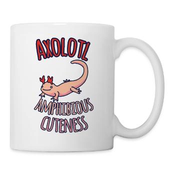 Axolotl Amphibious cuteness 2 - Tasse - Weiß - Rechts