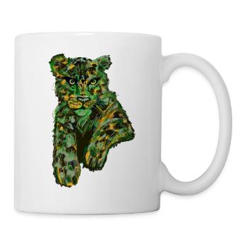 Leopard mal anders - Tasse - Weiß - Rechts