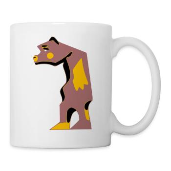 Hektor der traurige Bär - Tasse - Weiß - Rechts
