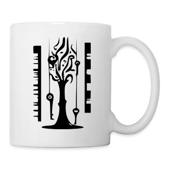 Musikalischer Baum - Tasse - Weiß - Rechts