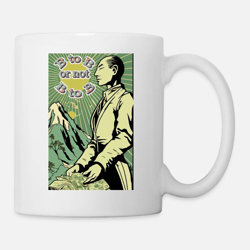 b to b - Mug blanc - blanc