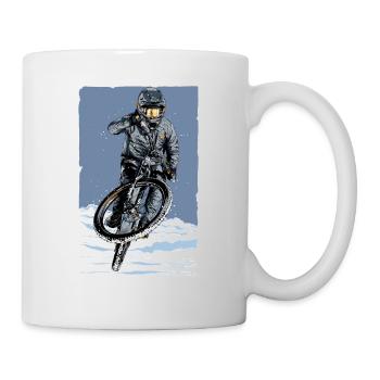 Flying with MTB - Mug - white - Right