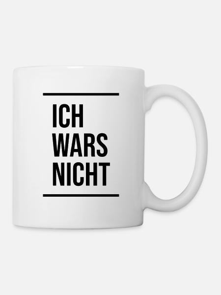 ICH WARS NICHT - Tasse - Weiß