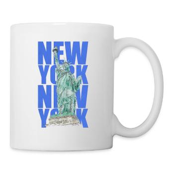 Statue de la Liberté New York - Mug blanc - blanc - Droite