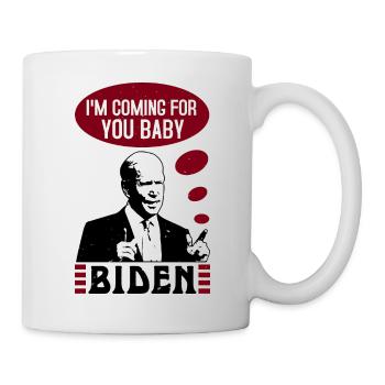 JE VIENS TE CHERCHER BÉBÉ BIDEN - Mug blanc - blanc - Droite