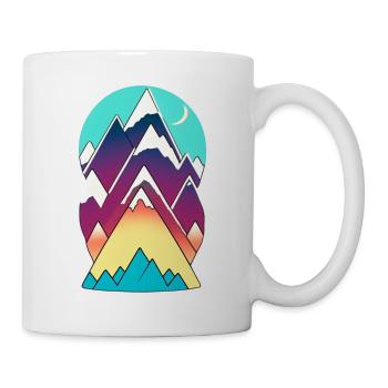 montagne et randonnée - Mug blanc - blanc - Droite