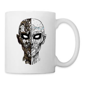Tête de mort - Mug blanc - blanc - Droite
