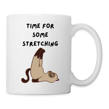 Yoga du chat - Mug blanc - blanc - Droite