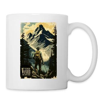 Hiking Outdoor Nature Mountains Camping Gift - Mug - white - Right