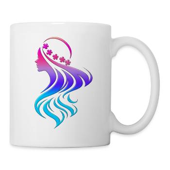 Mode trendy cool vogue girly style frauen girl - Tasse - Weiß - Rechts