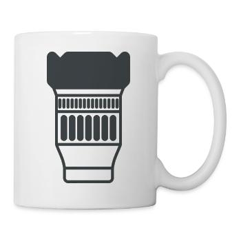 Objectif de caméra - Mug blanc - blanc - Droite