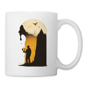 Nature Forest Wandering Beer Freedom - Mug blanc - blanc - Droite