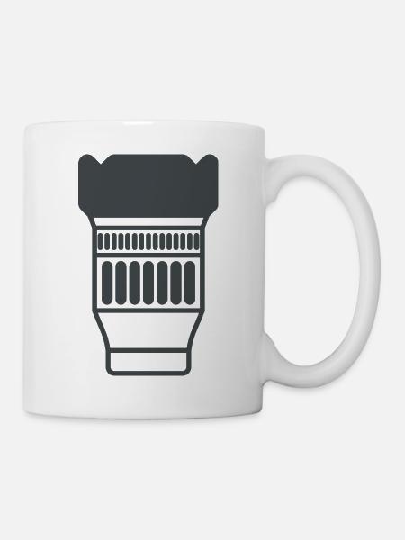 Kameraobjektiv - Tasse - Weiß