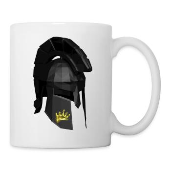Casque géométrique Sparte. - Mug blanc - blanc - Droite