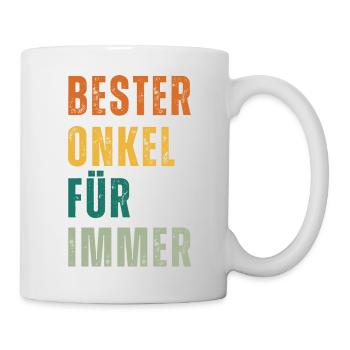 Witziges Onkel T-Shirt Designs als Geschenkidee - Tasse - Weiß - Rechts