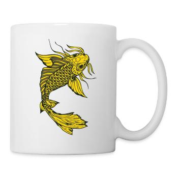 poisson koi carpe japonais dessin 14 3 A - Mug blanc - blanc - Droite