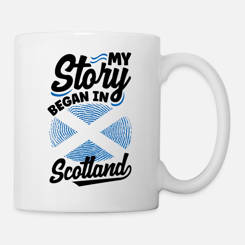 Scottish Scotland Scottish Flag Quote - Mug - white